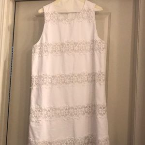 White dress with lace